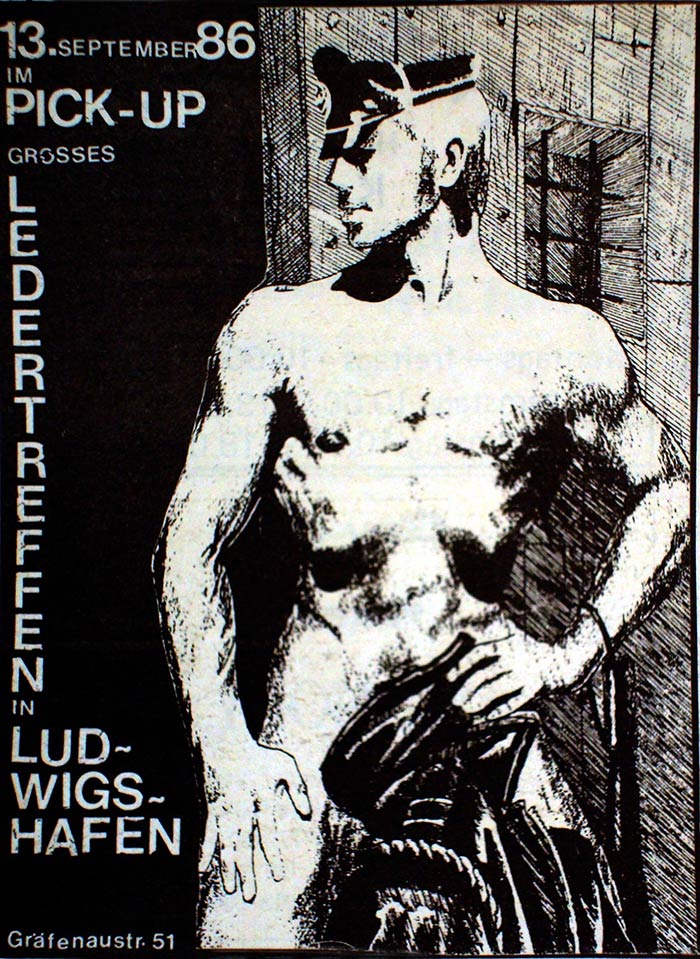 Werbeanzeige Ledertreffen, Pick Up, 1986